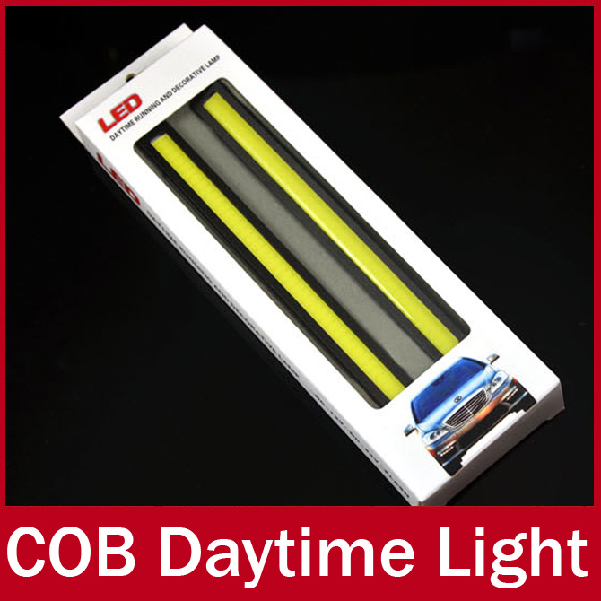 2X 12V Super Bright White 6W COB LED DRL Driving Daytime Running Lights lamp Aluminum Chip