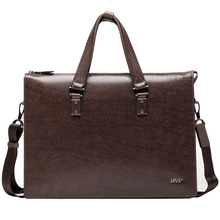 BVP – High-end Men Genuine Genuine Leather Business Briefcase Portfolio Document Attache Messenger Bag brown 14″ laptop Case J20