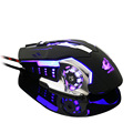 Wired V5 Silent USB Ergonomic 4000DPI Optical Gaming Mouse For PC Laptop Computer Metal Plate 4