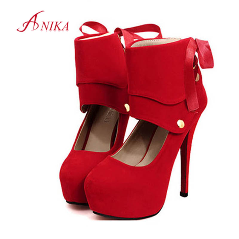 NIKA 2015 Women\u0026#39;s nice Sexy Pumps Red Bottom High Heels Shoes ...