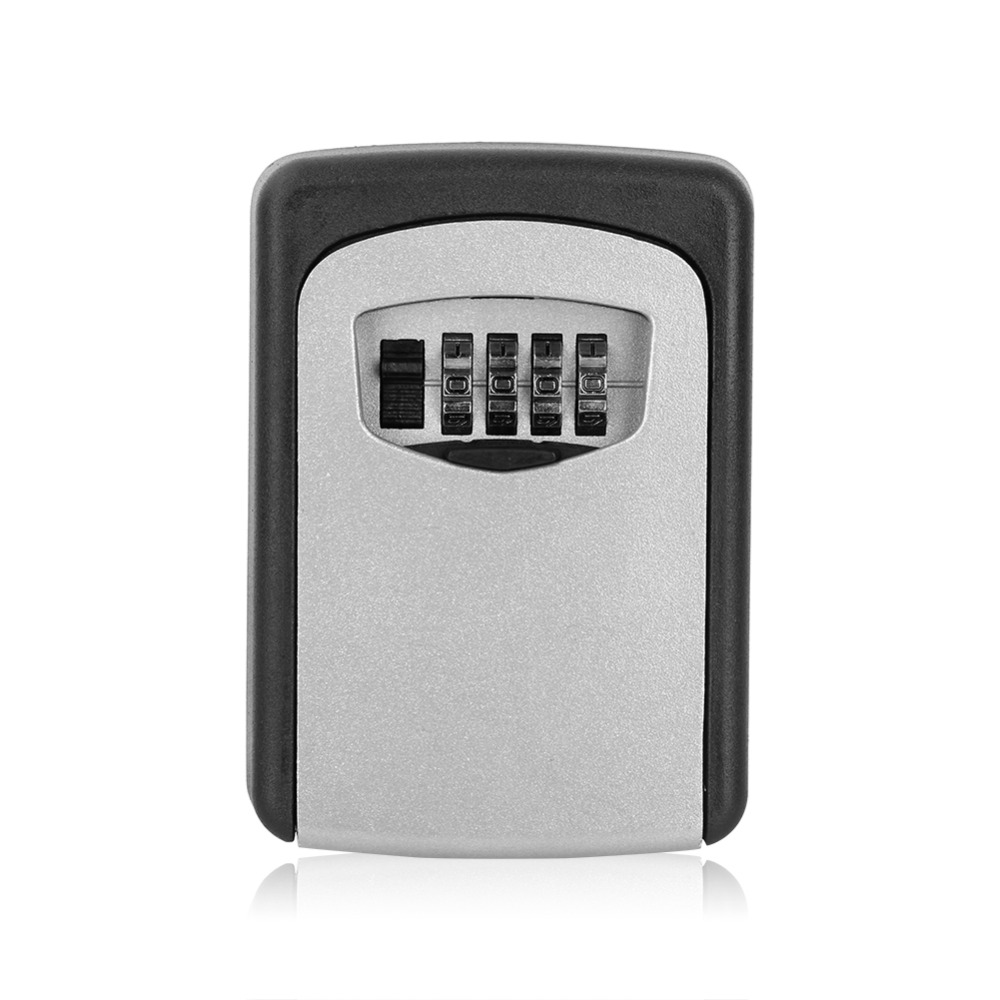 Outdoor Safe Key Box Key Storage Organizer With 4 Digit Wall Mounted Combination Password Keys Hook Organizer Boxes