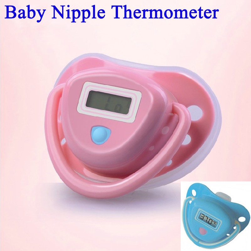 Portable Safe LCD Digital Baby Nipple Thermometer Electronic Pacifier