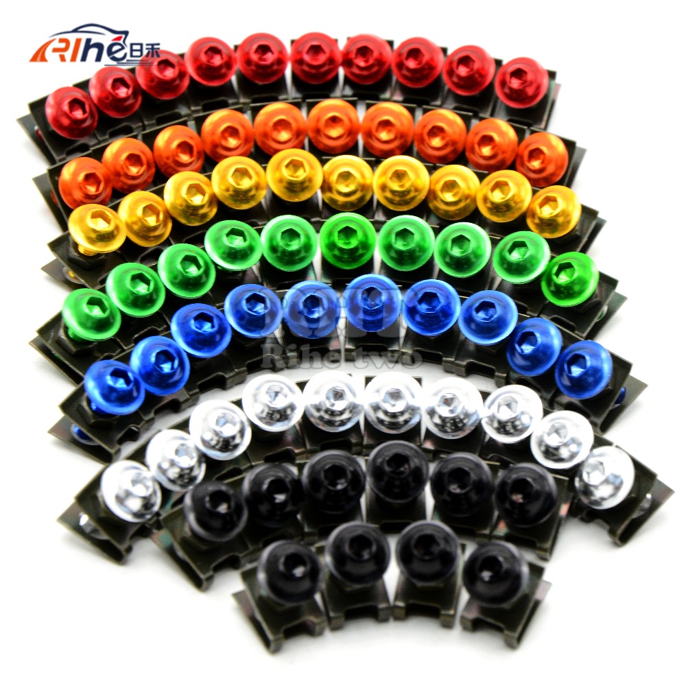 Universal 6mm motorcycle fairing screw for yamaha fzr 1000 tmax 530 tmax500 kawasaki kx250f er6n honda