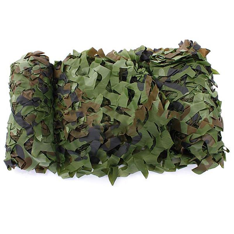 5-32.5FT Woodland Leaves Military Camouflage Net Hunting Camo Camping Netting 
