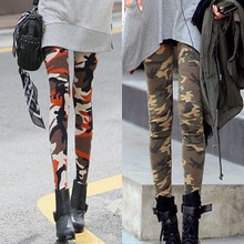2015 New Personalized Army Camouflage women Leggings summer style Fashion sport legging Hot sell free shipping