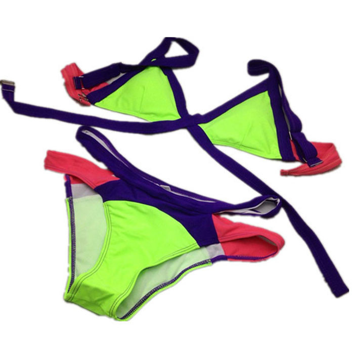 New 2015 Bikinis Women Sexy Women\'s Bikini Set Push-up Padded Bra Swimsuit Bathing Suit Swimwear (10)