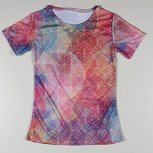 Top Quality Women t-shirts Galaxy Camouflage pattern O Neck Woman T Shirts Leisure Girls Tee Shirt