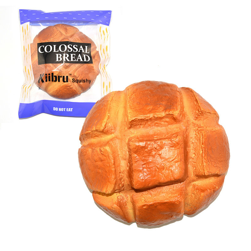 New 18CM Kiibru Upgrade Super Jumbo Pineapple Bread Squishy Scented Slow Rising Original Package ...