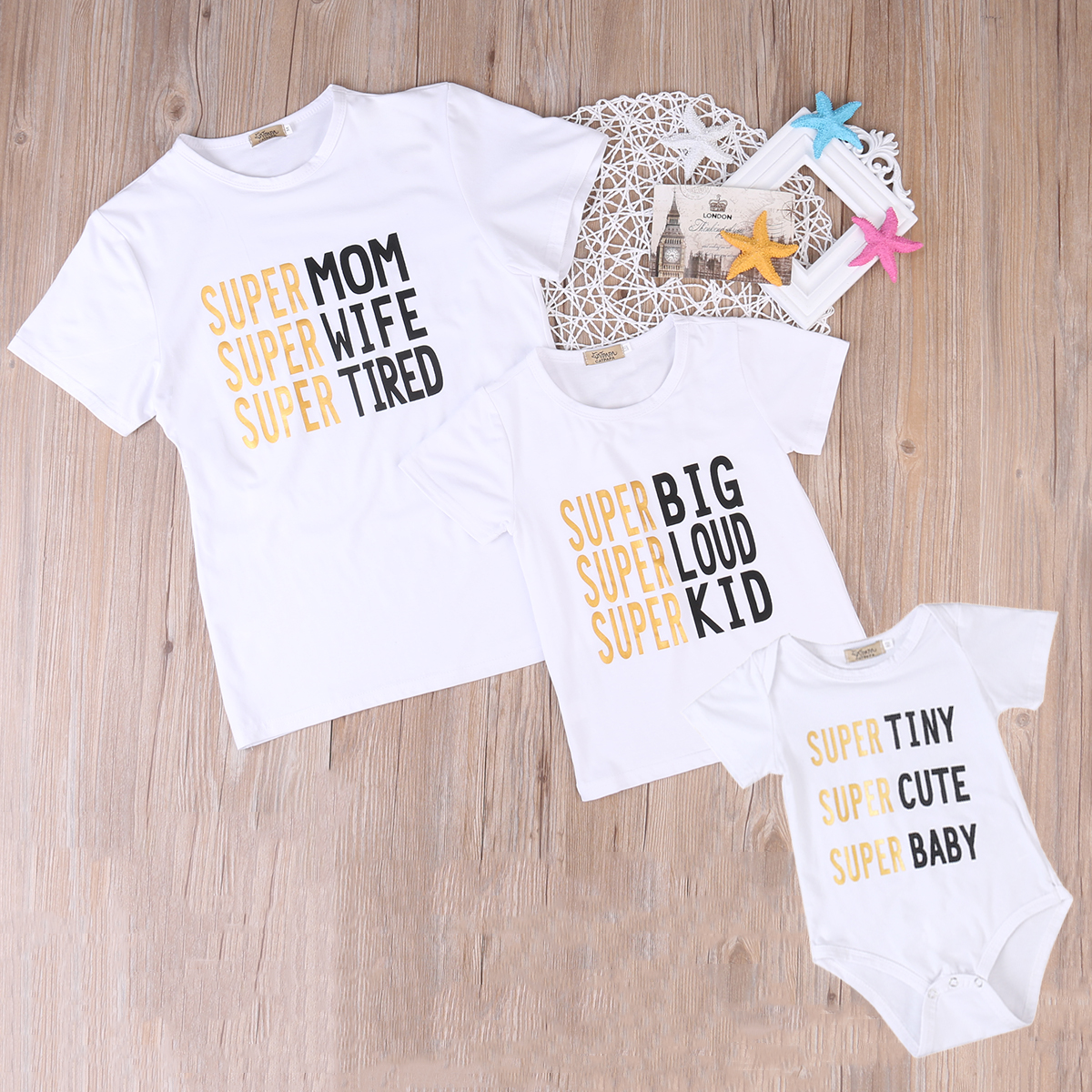 Super Famiy Camiseta A Juego Mamá Camiseta Para Niños Bebé Carta Body Recién Nacido Bebés Bebés Niños Niñas Ropa Trajes Super Famiy Camiseta A Juego Mamá Camiseta Para Niños Bebé Carta Body Recién Nacido Bebés Bebés Niños Niñas Ropa Trajes