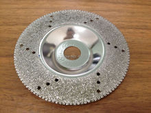 Envío gratis 100 * 16 mm galvanizado diamante muela copa han largo molienda vida para el granito y el afilar mármol etc