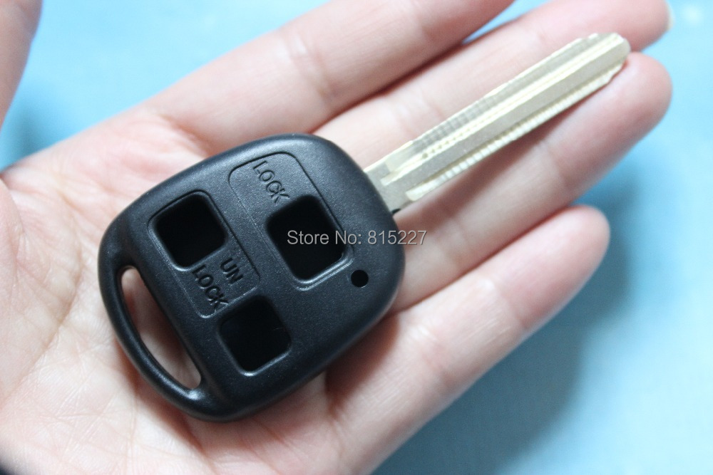 Гаджет  High Quality Toyota Camry 3 Buttons Remote Key Shell Car Keys Blank Case With Toy43 Blade Free Shipping None Автомобили и Мотоциклы