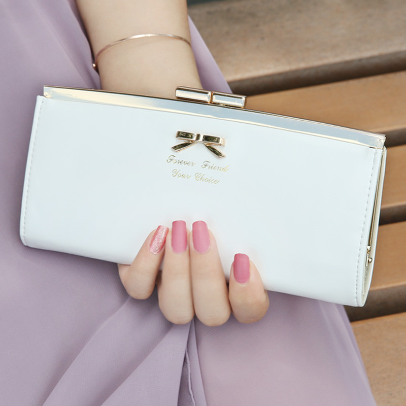 Baellerry кошелек (портмоне) женский на кнопке и молнии (2345), светло-розовый -