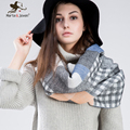 Marte Joven 195 65 cm Za Tartan Scarf for Women Winter Plaid Wrap and Pashmina