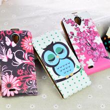 Free shipping Lenovo S820 Case, New High Quality PU Filp Leather Cover Case for Lenovo S820 Case