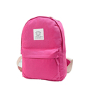 2016 New Fashion Casual Backpack All match Succinct Canvas Rucksack Women Solid Color Cheap Zipper Travel