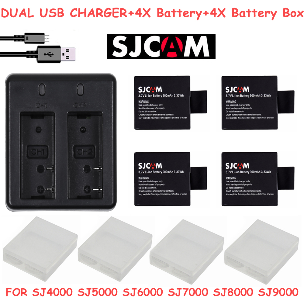 4X  sj4000 SJCAM  + sj 4000, sj 5000, sj 6000 Dual USB    sj4000 SJCAM sj5000 sj6000 sj7000 SJ8000 