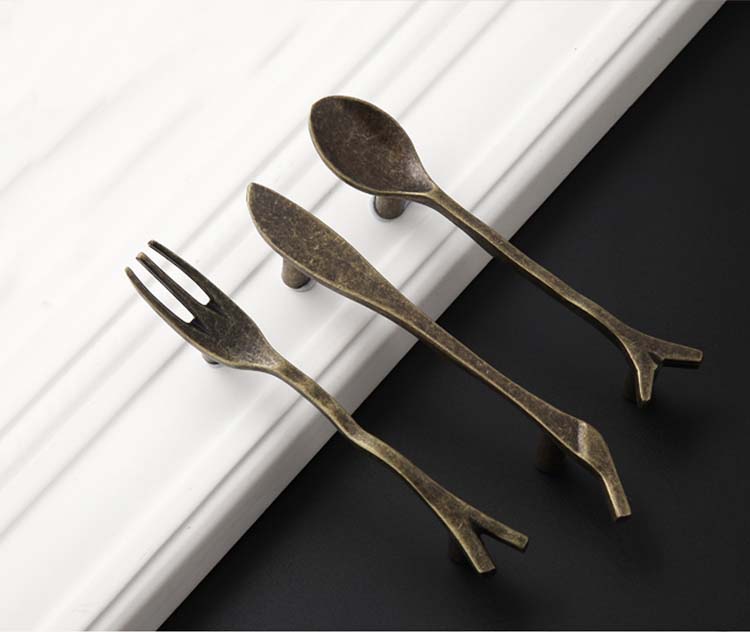 Online Kaufen Großhandel fork and spoon cabinet pulls aus China fork