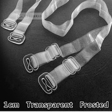 2 pair 1 cm New Fashion Adjustable Women Bra Transparent Bra Straps Intimates Accessories free shipping