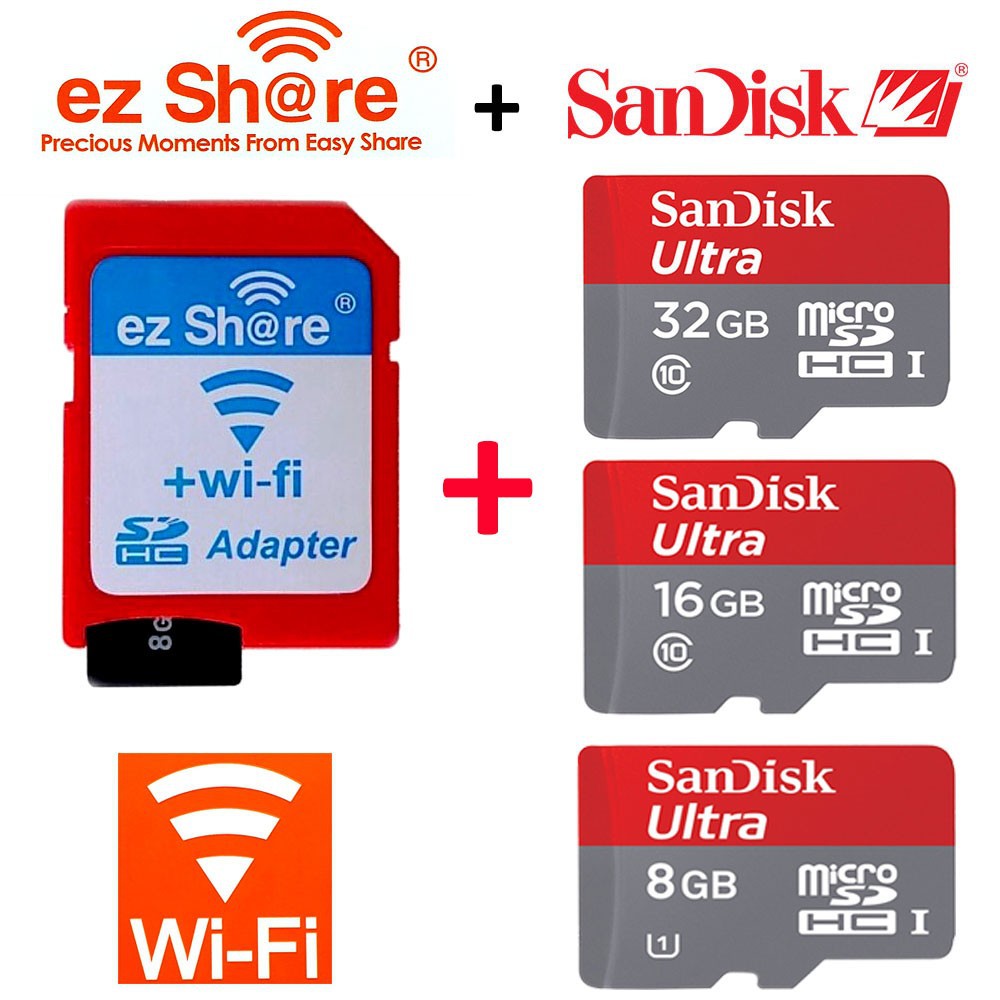 100 Original Genuine ezshare Ez share Wireless WIFI SD Card Adapter