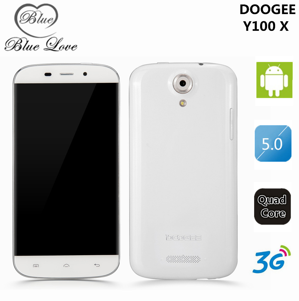 Doogee Nova Y100 X MTK6582 Quad Core 1.3GHz Mobile Phone 5.0InchHD 1GB RAM+8GB ROM 2200mAh 8.0MP Camera Android 5.0