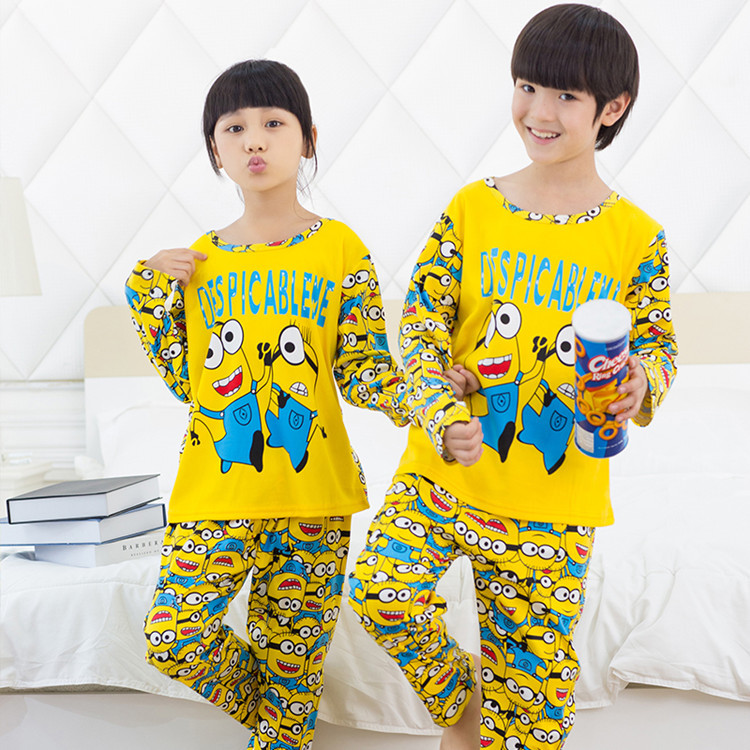 Spring Autumn Sleepwear Boys Pyjamas Girls Clothing Set Children s Clothes Sets Underwear Cartoon Kids Pajama