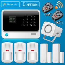 2.4G WiFi Alarm System Wireless GSM Home Security Alarm System IOS Android Control IP Camera
