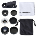 4in1 Fisheye Wide Tele Macro Lens Mini For Galaxy Note 3 4 N9000 N9100 DC585