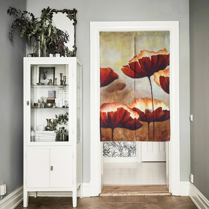 Promoción de Cortinas De La Cocina De Color Rojo - Compra Cortinas De