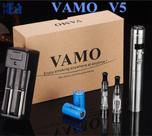 Best E Cigarette Steel series Vamo V5 OLED Display Variable Voltage E-Cigarette Mod Rechargeable Battery CE4 510 Atomizer X8213