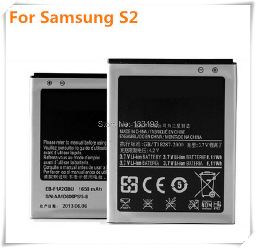 2 . /  1650   EB-F1A2GBU  Samsung Galaxy S2 i9100 i9050 i9100G i9108   Batterij Bateria
