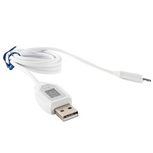 New arrival 1M Micro USB Charging Data Cable Safety LCD Display Smart Voltage Electric Cable Free