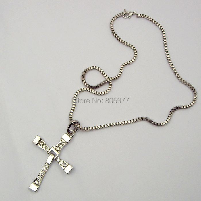 2014 Statement Necklace The Fast and The Furious Toretto Pendant Toretto Men Classic Style CROSS Necklace High Quality