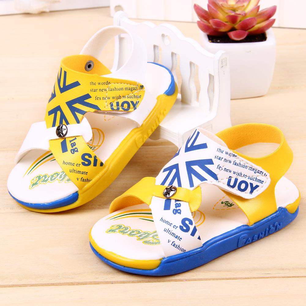 patch flag baby boys sandals kids casual faux leather beach sandal ...