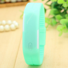Touch Screen Square Silicone Digital Watches relojes mujer digitales Sport Waterproof LED Watch13 Candy Color BW