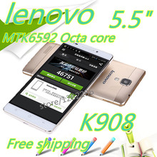 Free shipping MTK6592 Octa Core phone 16MP 2G RAM 8G ROM Android 4.4 s960 GPS Dual SIM Lenovo k908 Smartphone