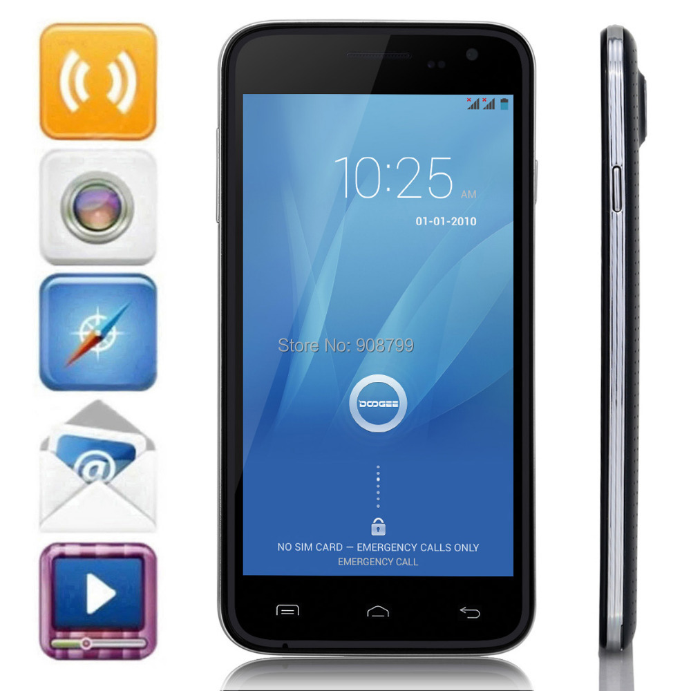 2014 Original DOOGEE VOYAGER2 DG310 Smartphone Quad Core MTK6582 Android 4 4 1GB 8GB 5 0