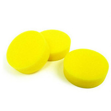 High Quality Advanced Waxing Yellow Round Car Care Foam Wax Sponges Buffing Polishing Car Accessories Tools free shipping