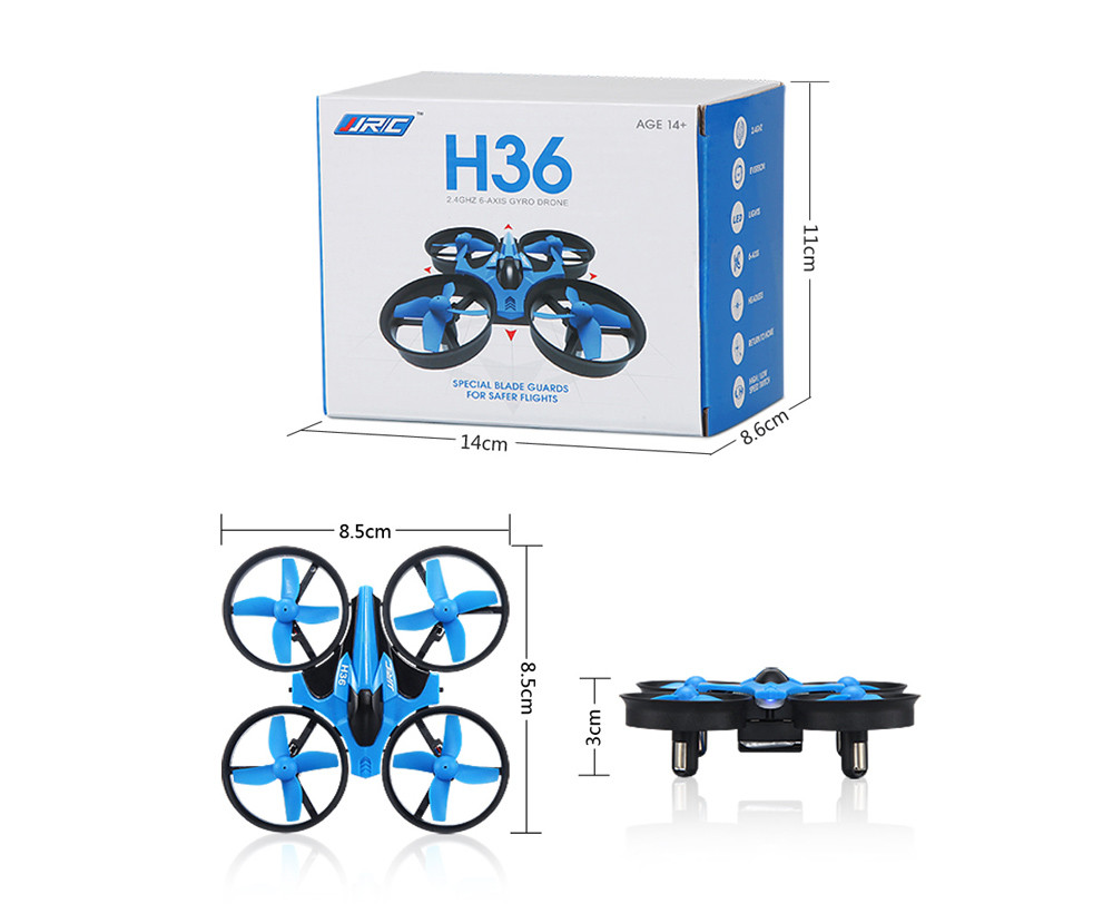 JJRC H36 RC Drone Dron 2.4GHz 4CH 6 Axis Gyro RC Quadcopter with Headless Mode Speed Switch Drones LED Light Flying Helicopter (9)