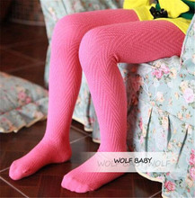 Retail 3-11years tights stockings candy V striped thickened children Kids infant Baby Combed Cotton spring autumn fall winter