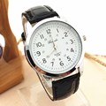 Hours Reloj Mujer Hot Sale 2016 Elegant Analog Sports PU Leather Strap Quartz Mens Wrist Watch