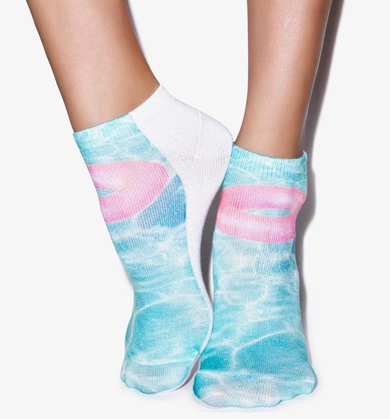 1 Pair Free Shipping 3D Printing Unisex Fashion Cotton Cute Socks