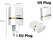 Original 2.1A white Dual 5V USB US Plug Home Charger Travel Charger For iPhone 5 6 iPad iPod Samsung Sony Lg cell phone