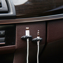 Free Shipping 1PCS Good Quality Car Adhesive Headphone USB Charger Line Auto Fastener Clip Interior Accessories