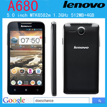 Original Lenovo A680 1.3GHz MTK6582m Quad core 5.0 inch IPS Screen 5.0MP Camera 3G Android 4.2 Smartphone