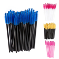 100Pcs Disposable Eyelash Brush Mascara Wands Applicator Spoolers Eye Lashes Cosmetic Brushes Set Makeup Tool Multicolor