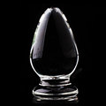 Short head crystal glass 4cm big Anal Butt Plug Dildo Sex Toys Body Massager For Female