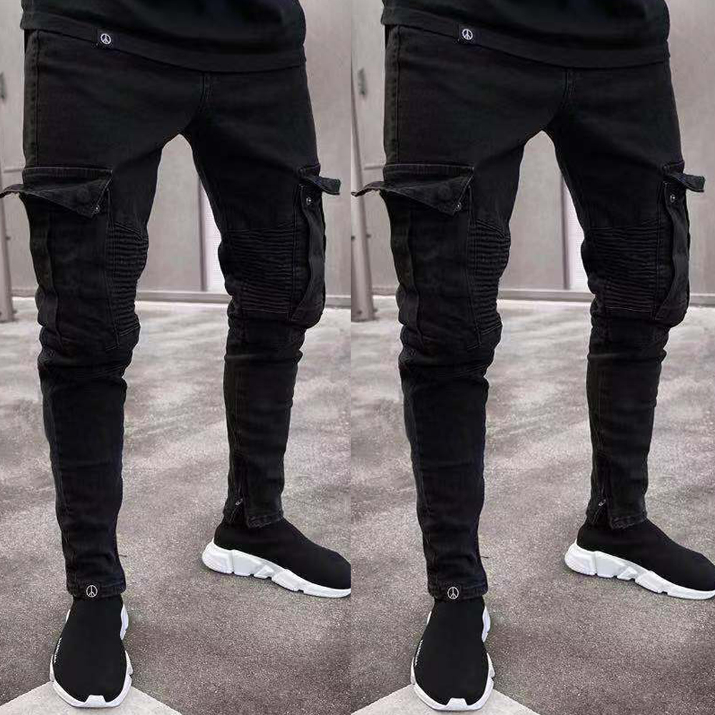 cargo denim jeans mens