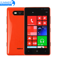 Original Unlocked Nokia Lumia 820 4.3” capacitive touchscreen Windows Phone 8 ROM 8GB Camera 8.0MP Mobile Phone refurbished