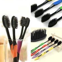 2015 4Pcs Bamboo Charcoal Nano Brush Home Oral Care Double Ultra Soft Toothbrushes Dental Health