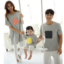 Family Clothing Family Style Cotton T shirts Clothes Mother/Mom and Daughter Father and Son Clothes Family Set HP66